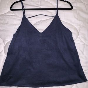 Forever 21 Blue Velvet Top